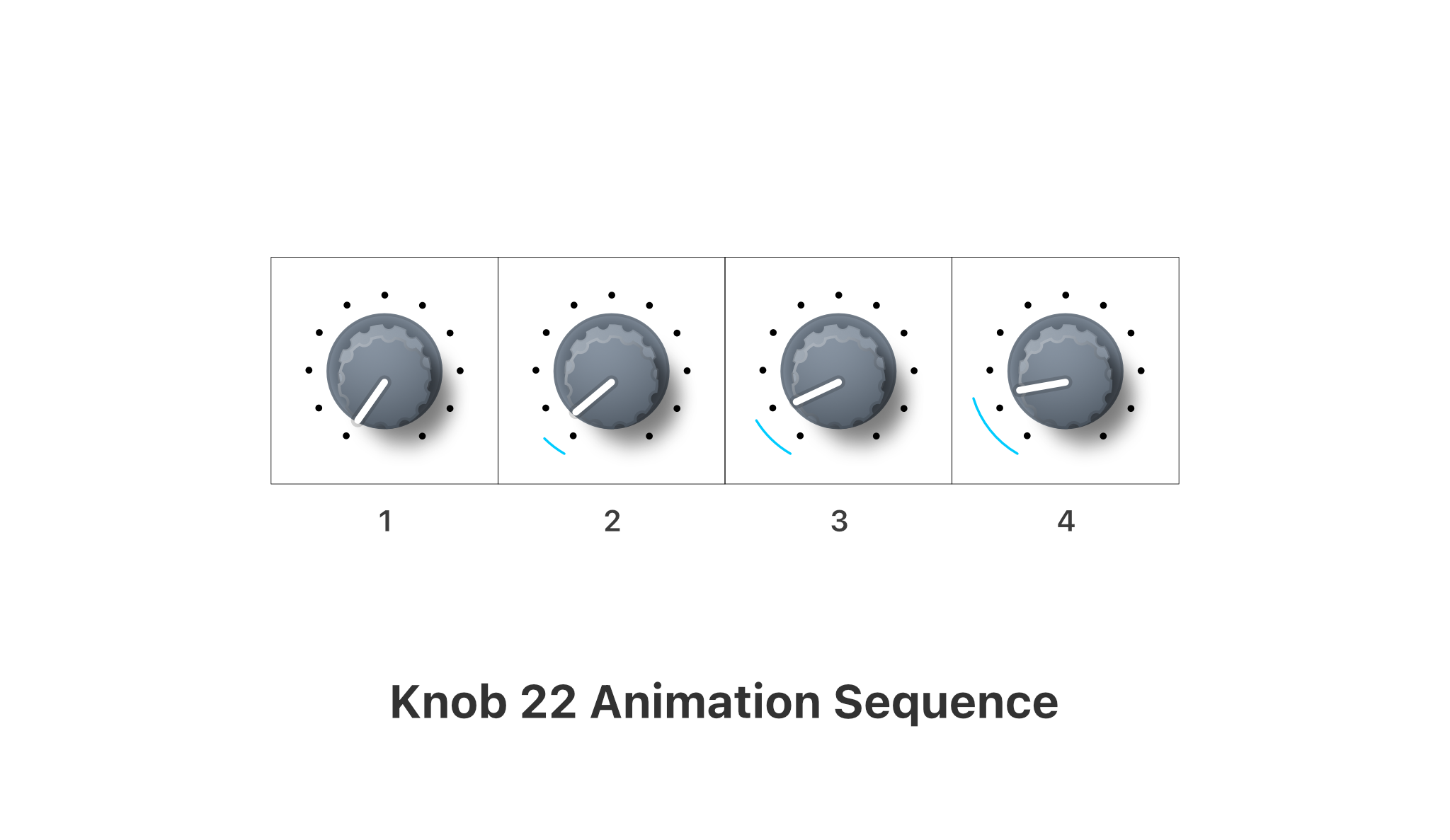 Knob 22 Animation Sequence – Analog Designs UI Styles Ⅰ, Alfred R. Duarte 2022 & 2025 Knob 22 Animation Sequence – Analog Designs UI Styles Ⅰ, 2022 & 2025