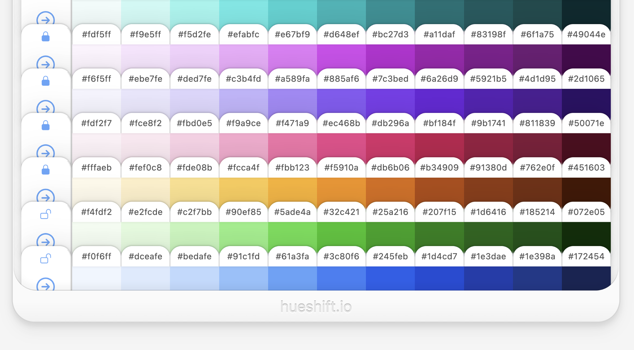 Hueshift Palette Board Close-up, Alfred R. Duarte 2023 Hueshift Palette Board Close-up, 2023