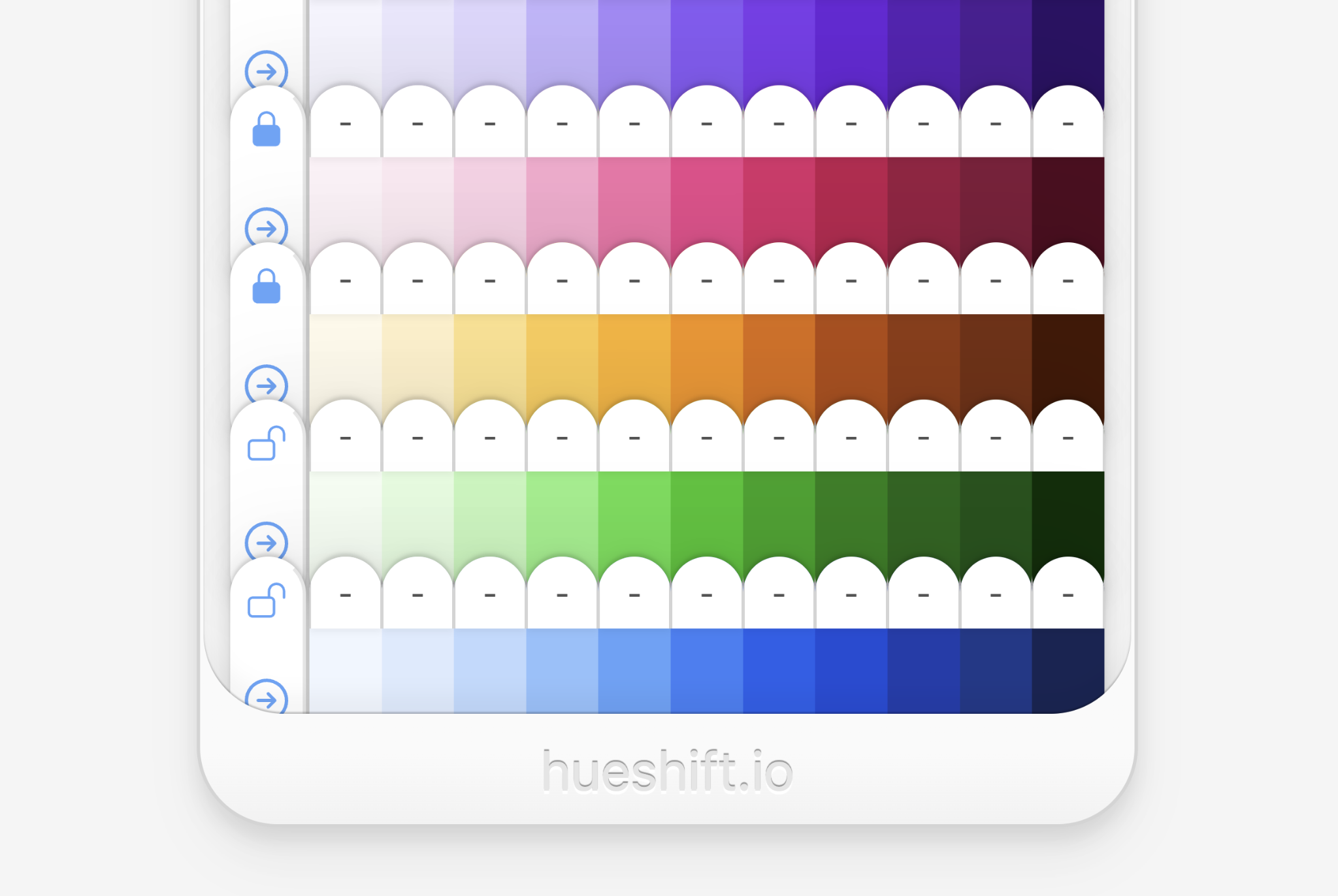 Hueshift Compact Palette Board Close-up, Alfred R. Duarte 2023 Hueshift Compact Palette Board Close-up, 2023