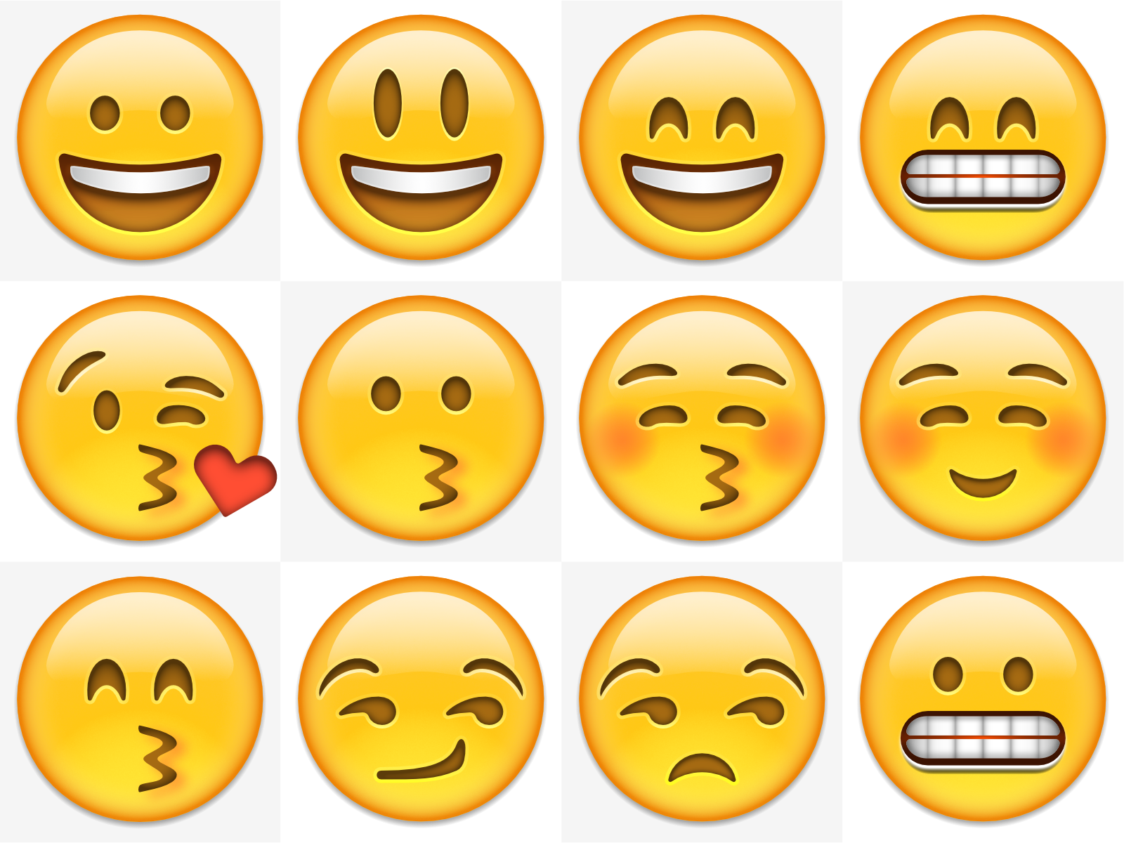Selection of Emoji with Reused Anatomy, Alfred R. Duarte 2022 Selection of Emoji with Reused Anatomy, 2022